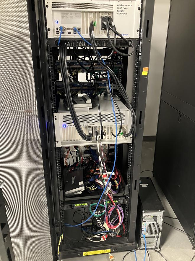 HIL Setup at Nikola (don’t mind the mess)